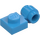 LEGO Dark Azure Plate 1 x 1 with Clip (Thick Ring) (4081 / 41632)