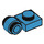 LEGO Donker Azuurblauw Plaat 1 x 1 met Klem (Dikke ring) (4081 / 41632)