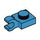 LEGO Donker Azuurblauw Plaat 1 x 1 met Horizontale Klem (Dikke open &#039;O&#039;-clip) (52738 / 61252)