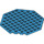 LEGO Azur foncé assiette 10 x 10 Octagonal avec Trou (89523)