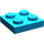 LEGO Dark Azure Plate 2 x 2 (3022)