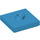 LEGO Donker Azuurblauw Plaat 2 x 2 met groef en 1 Midden Stud (23893 / 87580)