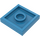 LEGO Dark Azure Platte 2 x 2 mit Nut und 1 Center Stud (23893 / 87580)