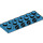 LEGO Dark Azure Plate 2 x 6 x 0.7 with 4 Studs on Side (72132 / 87609)