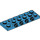LEGO Donker Azuurblauw Plaat 2 x 6 x 0.7 met 4 Studs Aan Kant (72132 / 87609)