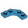 LEGO Dark Azure Plate 3 x 3 Rounded Corner (68568)