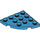LEGO Azur foncé assiette 4 x 4 Rond Coin (30565)