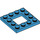 LEGO Dark Azure Plate 4 x 4 with 2 x 2 Open Center (64799)