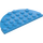 LEGO Mørk asurblå Plate 4 x 8 Rund Halv Sirkel (22888)