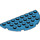 LEGO Dark Azure Platte 4 x 8 Runden Hälfte Kreis (22888)