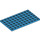 LEGO Dark Azure Plate 6 x 10 (3033)