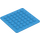 LEGO Dark Azure Plate 6 x 6 Flex (79998)