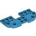 LEGO Donker Azuurblauw Plaat 8 x 4 x 0.7 met Afgeronde hoeken (73832)