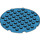LEGO Donker Azuurblauw Plaat 8 x 8 Ronde Cirkel (74611)