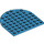 LEGO Dark Azure Plate 8 x 8 Round Half Circle (41948)