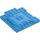 LEGO Dark Azure Plate 8 x 8 x 0.7 with Cutouts and Ledge (15624)