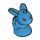 LEGO Dark Azure Rabbit Baby with Metallic Pink nose (66361 / 66362)