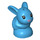 LEGO Dark Azure Rabbit Baby with Metallic Pink nose (66361 / 66362)