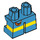 LEGO Azur foncé Court Jambes avec Jaune Line et Slingshot (16890 / 41879)