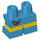 LEGO Dark Azure Kurz Beine mit Gelb Line und Slingshot (16890 / 41879)