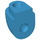 LEGO Donker Azuurblauw Schouder (22392)