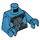 LEGO Dark Azure Silber Horn Demon Minifig Torso (973 / 76382)
