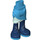 LEGO Dark Azure Skirt with Side Wrinkles with Dark blue legs (35566)