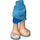 LEGO Dark Azure Skirt mit Seite Wrinkles mit Silber vines (11407 / 35566)