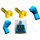 LEGO Dark Azure Skydiver Torso (973 / 88585)