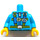 LEGO Mørk Azure Skydiver Torso (973 / 88585)