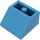 LEGO Donker Azuurblauw Helling 2 x 2 (45°) Omgekeerd met platte afstandsring eronder (3660)