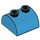LEGO Donker Azuurblauw Helling 2 x 2 Gebogen met 2 Studs Aan Top (30165)