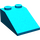 LEGO Dark Azure Steigung 2 x 3 (25°) mit rauer Oberfläche (3298)