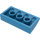 LEGO Dark Azure Steigung 2 x 4 Gebogen mit Unterrohren (88930)
