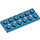 LEGO Dark Azure Technic Platte 2 x 6 mit Löcher (32001)