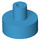 LEGO Donker Azuurblauw Tegel 1 x 1 Ronde met Hollow Staaf (20482 / 31561)