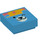 LEGO Azur foncé Tuile 1 x 1 avec Bear Affronter avec rainure (3070 / 69453)