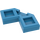 LEGO Dark Azure Fliese 2 x 2 Ecke mit Cutouts (27263)