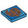 LEGO Dark Azure Tile 2 x 2 with Ravenclaw Symbol with Groove (3068 / 107486)