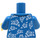 LEGO Dark Azure Torso with Hawaiian Shirt  (76382)