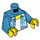 LEGO Azur foncé Torse avec Hawaiian Shirt  (973 / 76382)