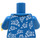 LEGO Donker azuurblauw Torso met Hawaiian Shirt (973 / 76382)