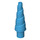 LEGO Dark Azure Unicorn Horn mit Spiral (34078 / 89522)