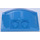 LEGO Donker Azuurblauw Wig 3 x 4 x 0.7 met Recess (93604)