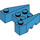 LEGO Dark Azure Wedge Brick 3 x 4 with Stud Notches (50373)