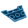 LEGO Donker Azuurblauw Wig Gebogen 3 x 4 Drievoudig (64225)