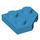 LEGO Dark Azure Wedge Plate 2 x 2 Cut Corner (26601)