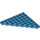 LEGO Dark Azure Keil Platte 8 x 8 Ecke (30504)