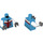 LEGO Azur foncé Woman avec Dark Azure Zipped Jacket Minifig Torse (973 / 76382)