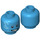 LEGO Azur foncé Yondu Minifigure Diriger (Goujon solide encastré) (3626 / 32900)